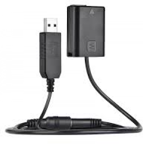 Tinklo adapteris NP-FW50 + 5V 2A USB dummy  