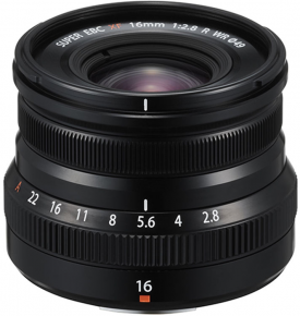 Fujifilm XF 16mm F2.8 R WR (Juodas)
