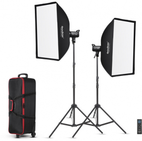 Godox LED šviestuvų komplektas SL-100D video light kit