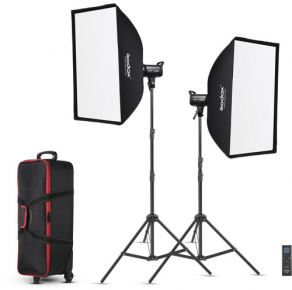 Godox LED šviestuvų komplektas SL-100Bi video light kit