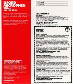 Ilford Developer Microphen 1L