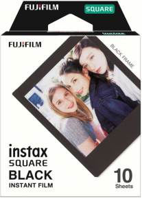 FujiFilm Instax Square fotoplokštelės Black Frame 10vnt