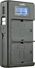 Jupio USB Dedicated Duo Charger LCD for Panasonic DMW-BLF19E