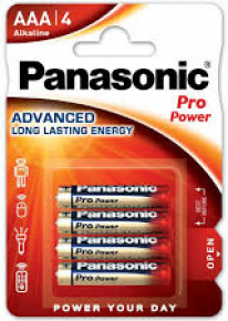 Panasonic baterijos LR03/4BP Pro Power
