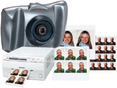 MITSUBISHI dokumentinių nuotraukų termosublimacinis spausdintuvas CP-900DW + Fotoaparatas (naudotas)