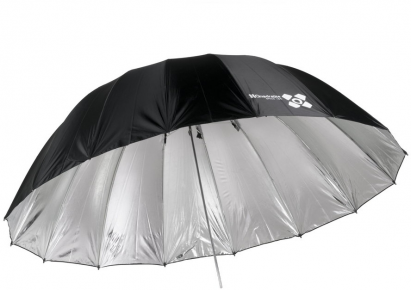 Quadralite Space 150cm parabolinis skėtis (Sidabrinis)