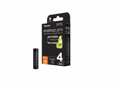 Panasonic Eneloop baterijos Pro AAA 930mAh-4BP, Boom dėžutėje