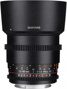 Samyang objektyvas VDSLR 85mm T1.5 AS IF UMC II (Fujifilm X)