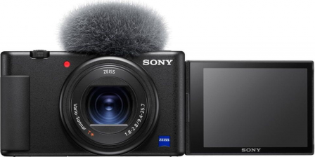 Sony „VLOG“ kamera ZV-1 + ECM-W2BT mikrofonas