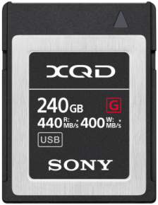 Sony atm. korta 240GB 440 MB/s High Speed XQD