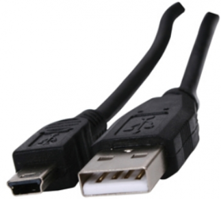 Kabelis USB2.0 AM - mini USB 5PM 1.8m (USB Mini)