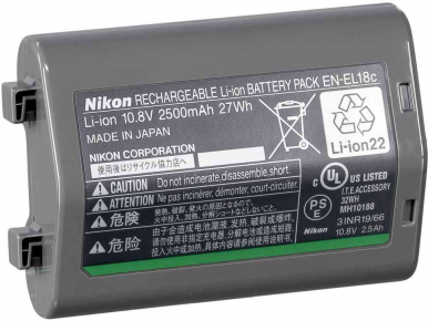 Nikon Li-ion battery  EN-EL18C (2500 mAh)
