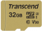 Transcend atm. kort. micro SD 32GB Gold 500S R95/W60