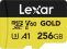 Lexar atm.korta microSD 256GB SDXC Gold R280/W180 (V60)