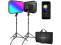 NEEWER rinkinys RGB168, 2× RGB168 LED light, 2×200 cm stand, bag