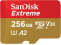 SanDisk atm. korta microSDXC 256GB Extreme 190MB/s A2