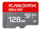 SanDisk atm. korta micro SD 128GB SDXC Ultra Go 190MB/s V10