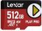 Lexar atm.korta micro SDXC Express PLAY Pro 512GB R900/W600 (V30)